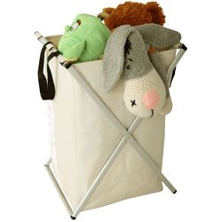 Cos pentru rufe Tempo Kondela Laundry New Typ 1 (Beige-Grey/White) Thumb