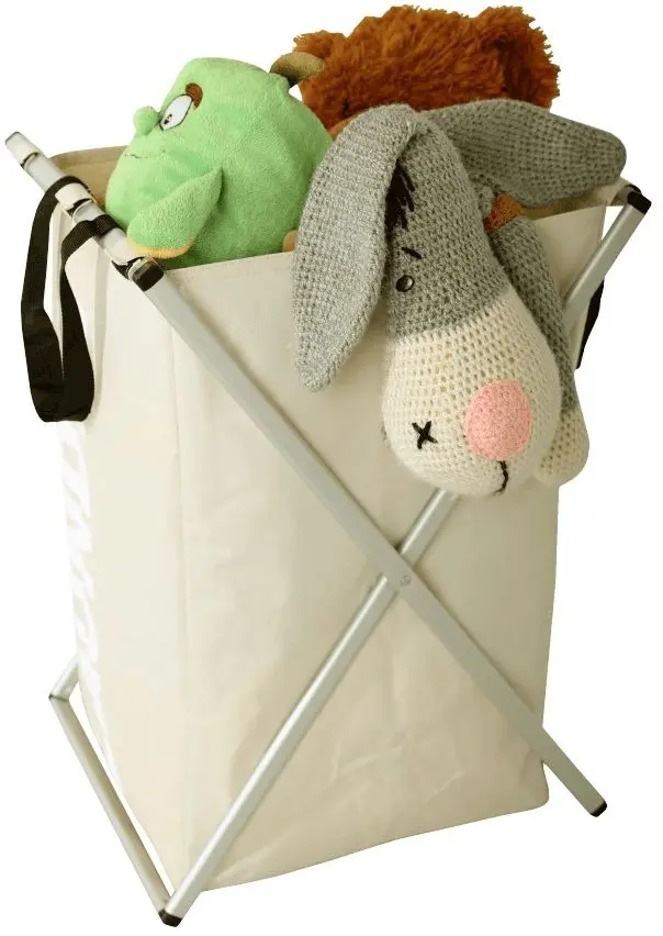 Cos pentru rufe Tempo Kondela Laundry New Typ 1 (Beige-Grey/White) - 16