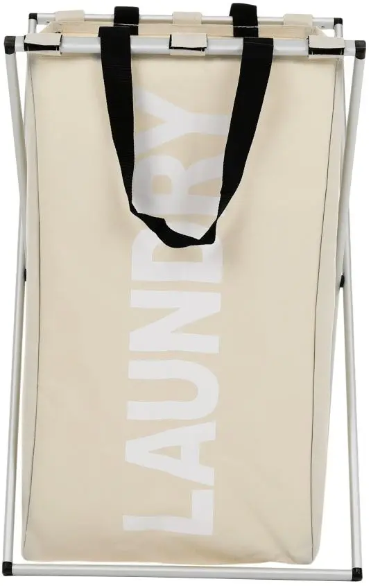 Cos pentru rufe Tempo Kondela Laundry New Typ 1 (Beige-Grey/White) - 4