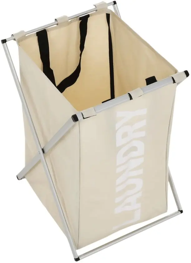 Cos pentru rufe Tempo Kondela Laundry New Typ 1 (Beige-Grey/White) - 5