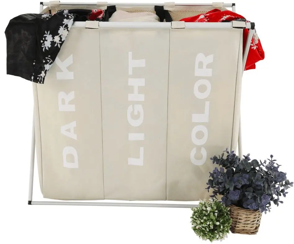 Корзина для белья Tempo Kondela Laundry New Typ 3 (Beige/White)