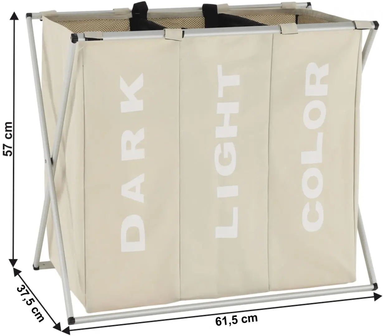 Корзина для белья Tempo Kondela Laundry New Typ 3 (Beige/White)