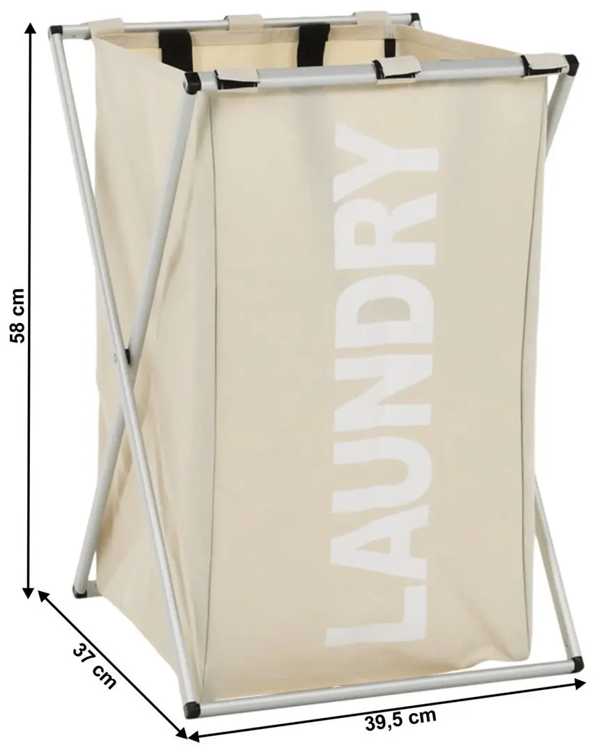 Корзина для белья Tempo Kondela Laundry Typ 1 37x58 (Beige-Grey/White)