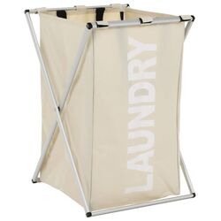 Cos pentru rufe Tempo Kondela Laundry Typ 1 37x58 (Beige-Grey/White)