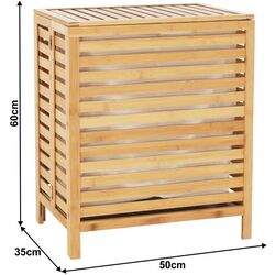 Корзина для белья Tempo Kondela Menork (White/Bamboo) Thumb