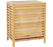 Cos pentru rufe Tempo Kondela Menork (White/Bamboo)