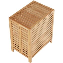 Корзина для белья Tempo Kondela Menork (White/Bamboo) Thumb