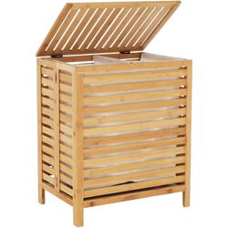 Корзина для белья Tempo Kondela Menork (White/Bamboo) Thumb