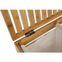 Корзина для белья Tempo Kondela Menork (White/Bamboo) Thumb