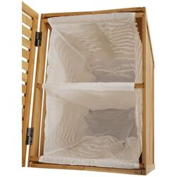 Корзина для белья Tempo Kondela Menork (White/Bamboo) Thumb