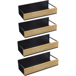 Set de rafturi magnetice Tempo Kondela Zober Typ 1 (Brown/Black)