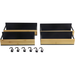 Set de rafturi magnetice Tempo Kondela Zober Typ 1 (Brown/Black) Thumb