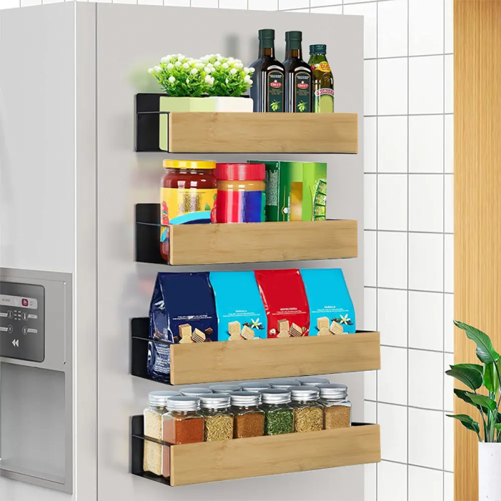 Set de rafturi magnetice Tempo Kondela Zober Typ 1 (Brown/Black)