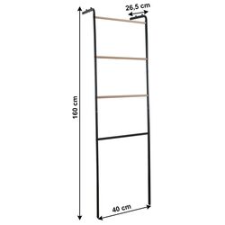 Вешалка-лестница Tempo Kondela Buby (Black) Thumb