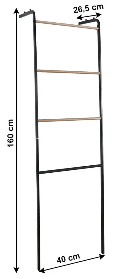 Вешалка-лестница Tempo Kondela Buby (Black) - 5