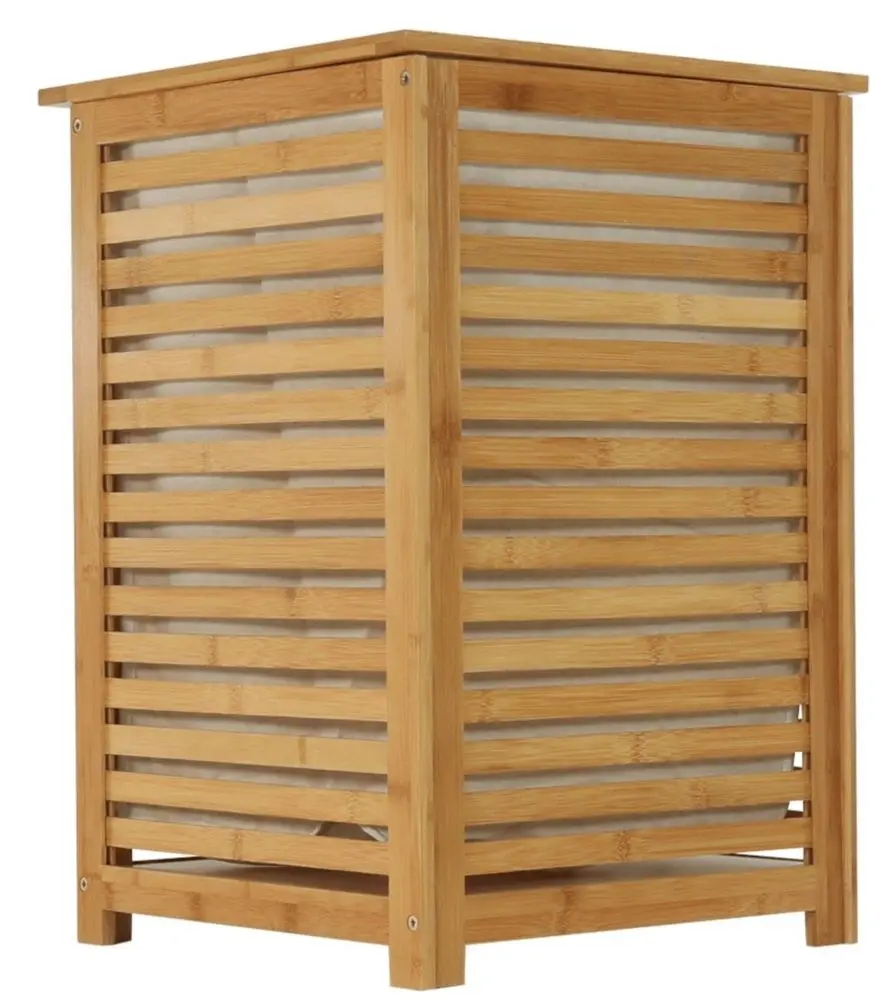 Cos pentru rufe Tempo Kondela Basket (Bamboo/Beige) - 9