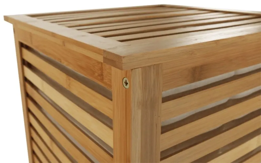 Cos pentru rufe Tempo Kondela Basket (Bamboo/Beige) - 6