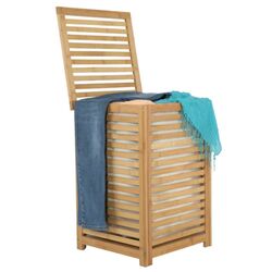 Cos pentru rufe Tempo Kondela Basket (Bamboo/Beige) Thumb