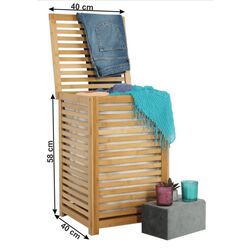 Cos pentru rufe Tempo Kondela Basket (Bamboo/Beige) Thumb