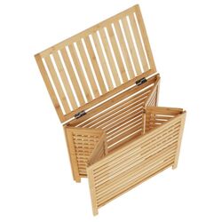 Cos pentru rufe Tempo Kondela Menork (Natural/White) Thumb