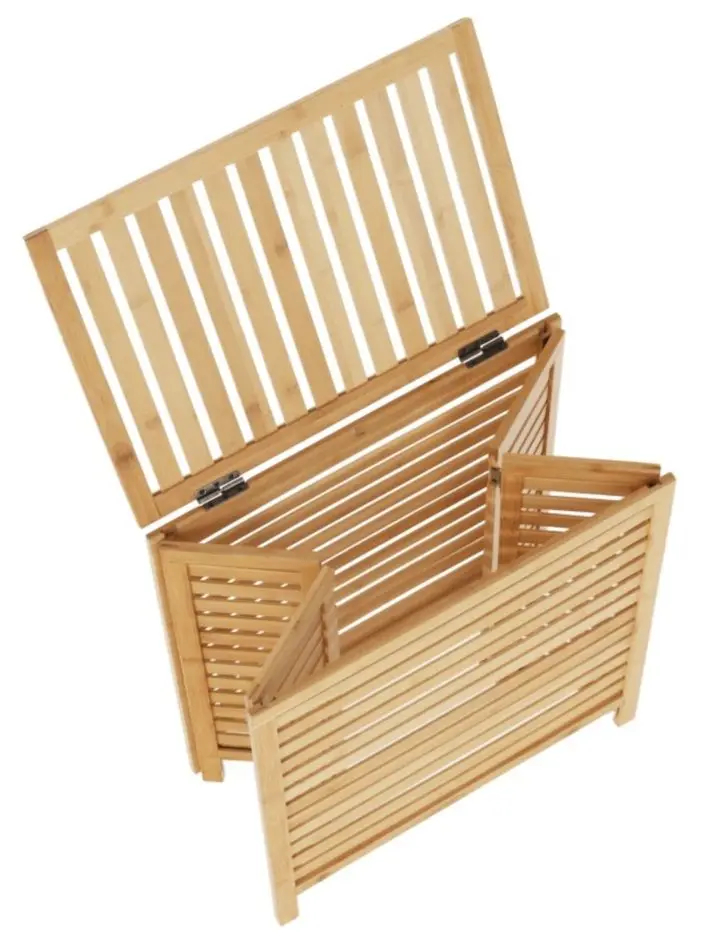 Cos pentru rufe Tempo Kondela Menork (Natural/White) - 3