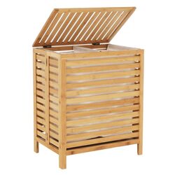 Cos pentru rufe Tempo Kondela Menork (Natural/White) Thumb