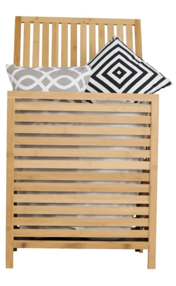 Cos pentru rufe Tempo Kondela Menork (Natural/White) - 6