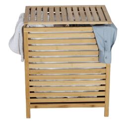 Cos pentru rufe Tempo Kondela Menork (Natural/White) Thumb