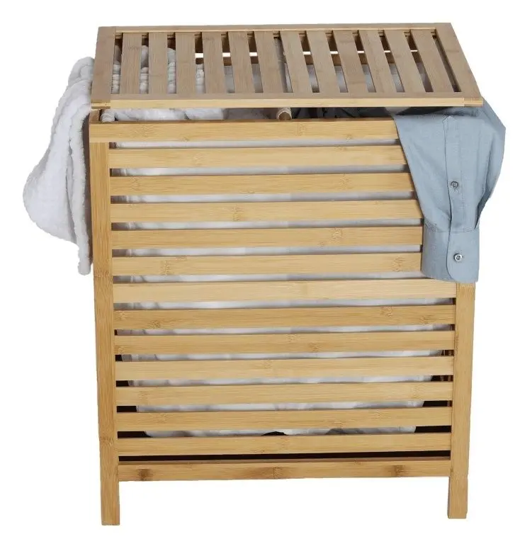 Cos pentru rufe Tempo Kondela Menork (Natural/White) - 7