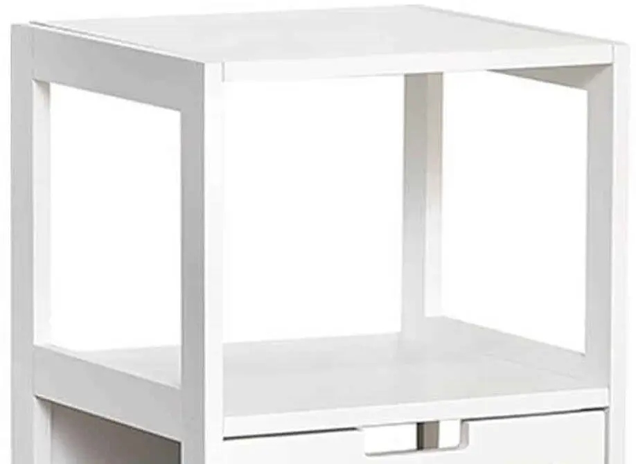 Этажерка с корзиной для белья Tendance Miami 36x33x98cm (White) - 3