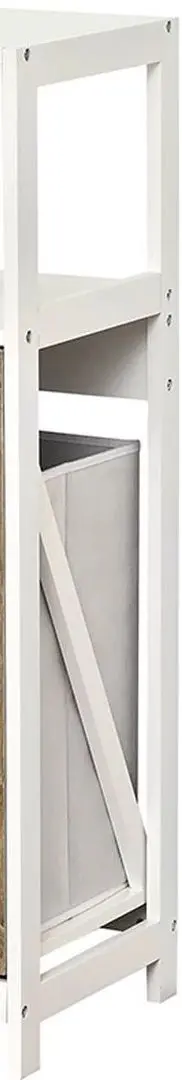 Etajera cu cos pentru haine Tendance Stockholm 36x33x98cm (White/Woody) - 2