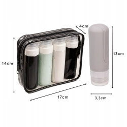 Geanta cosmetica de calatorie Trizand 25760 (Black/Transparent) Thumb