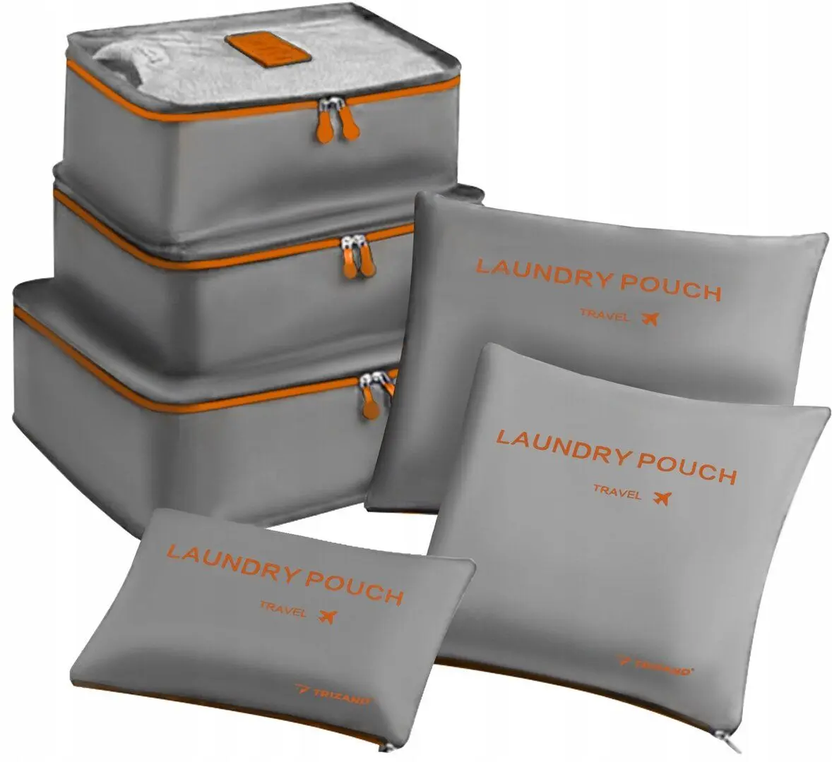 Set organizatoare de călătorie Trizand 23183 (Grey/Orange)