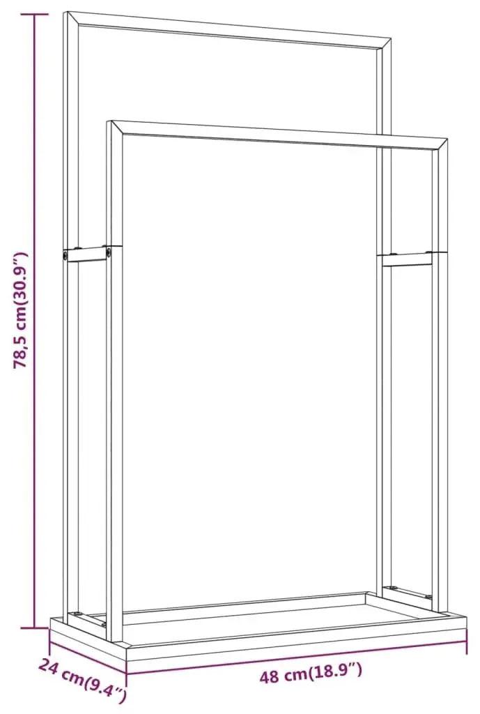 Держатель для полотенец VidaXL 343088 (White)