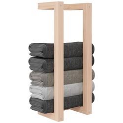 Suport pentru prosoape VidaXL 822392 (Natural) Thumb