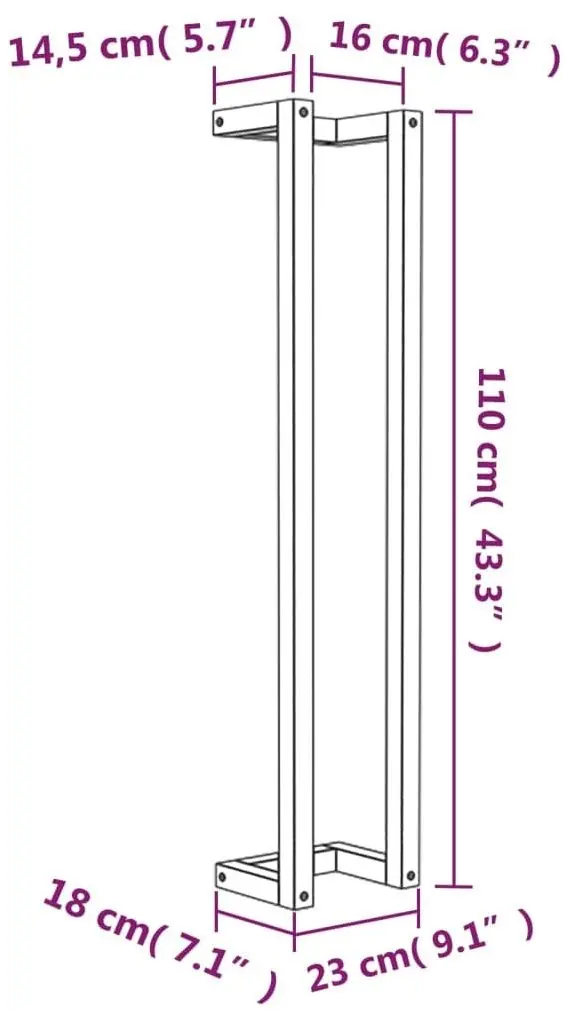 Suport pentru prosoape VidaXL 822402 (Natural)