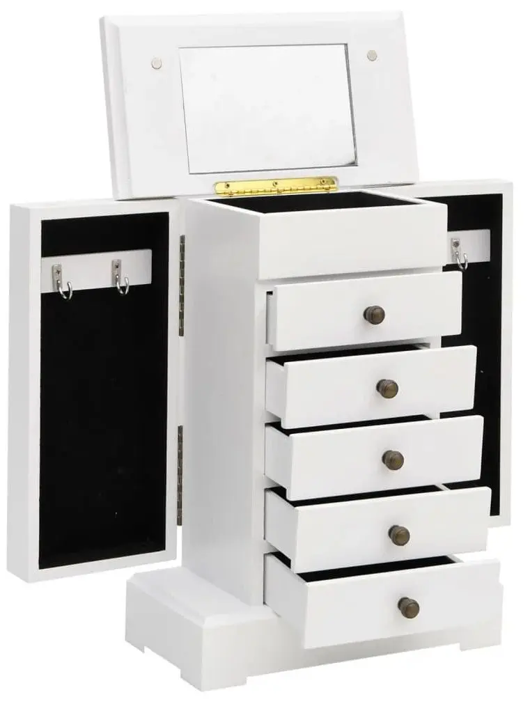 Organizator de bijuterii VidaXL 245753 (White)