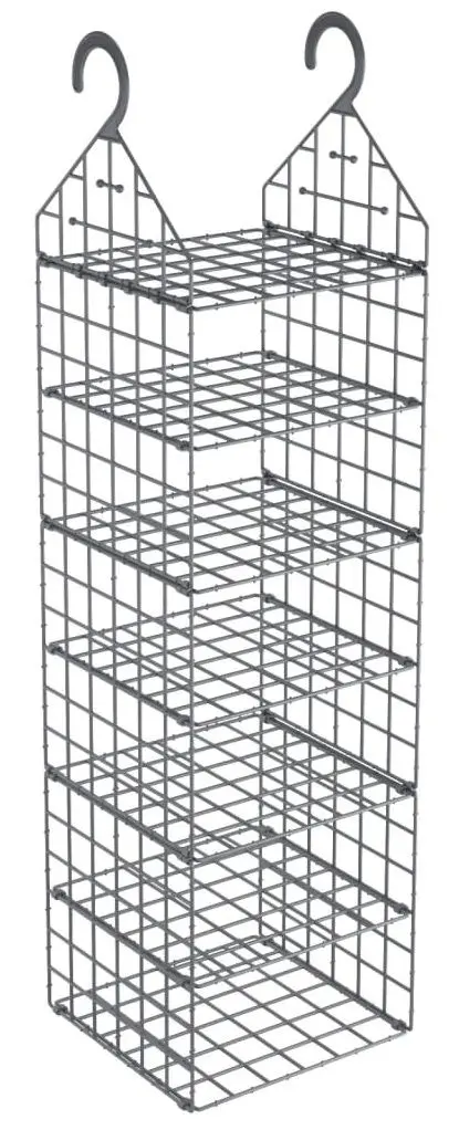 Подвесной органайзер для шкафа VidaXL 344375 (Grey)