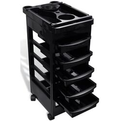 Тележка-органайзер VidaXL 110104 (Black) Thumb