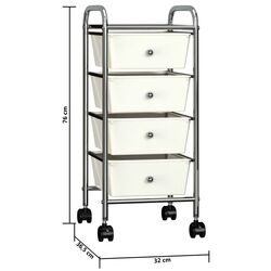 Тележка VidaXL 320399 (White) Thumb