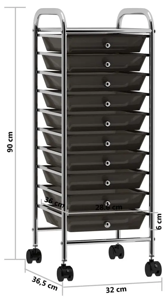 Carucior VidaXL 320402 (Black)