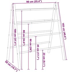 Вешалка-лестница VidaXL 368036 (Beige) Thumb