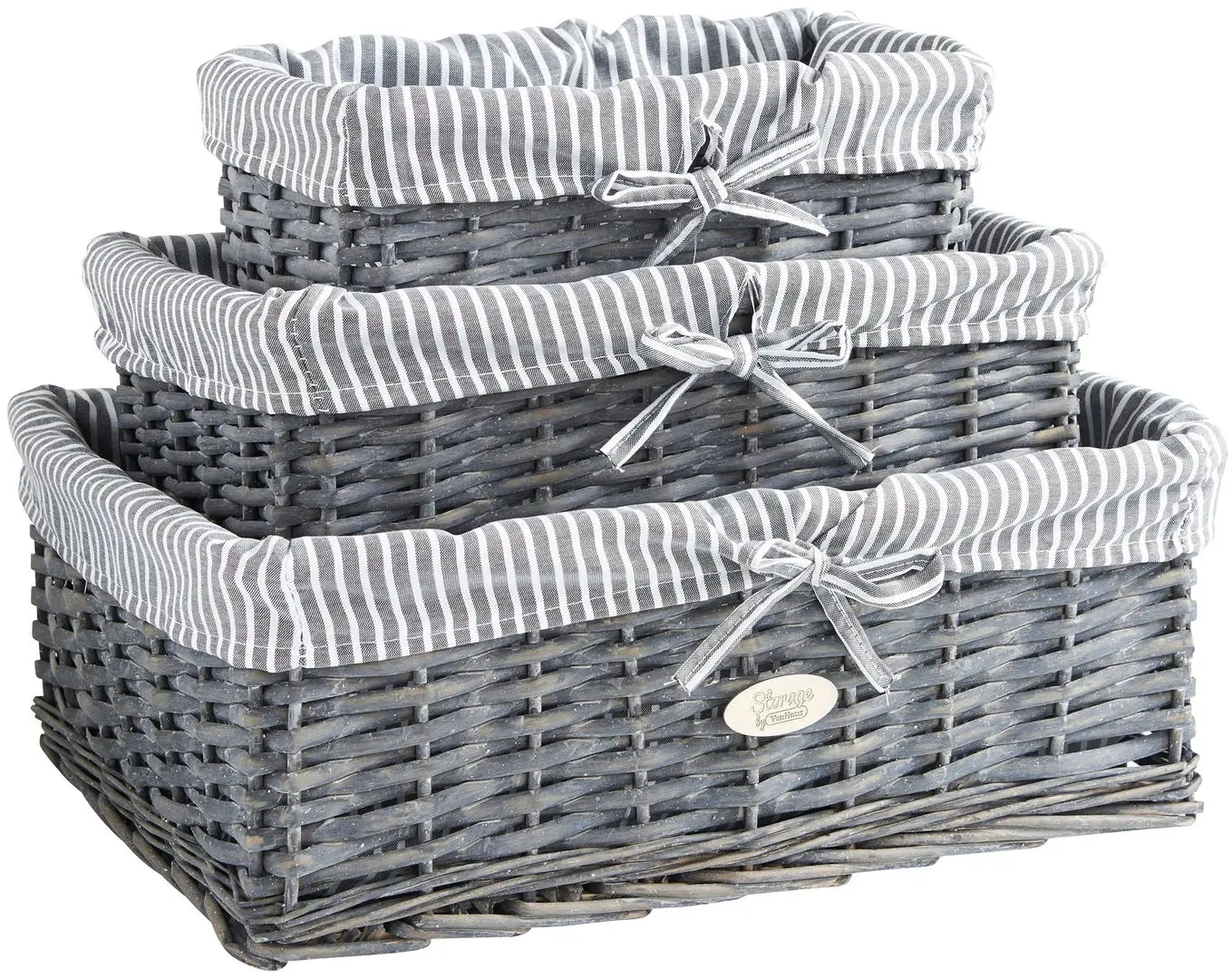 Набор корзин VonHaus 3008132 (Grey)