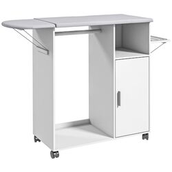 Masa de calcat Homcom 831-639V80WT 127x99x42.5 cm (White)