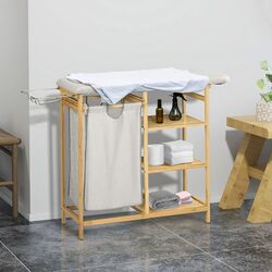 Masa de calcat Homcom 850-302V00ND 113x34x82 cm (Grey/Oak)