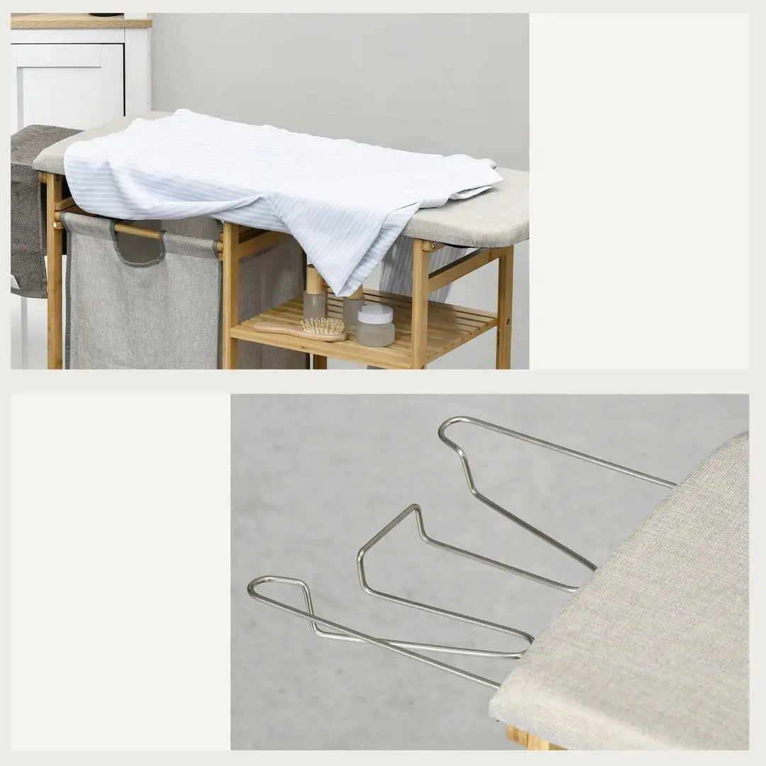 Masa de calcat Homcom 850-302V00ND 113x34x82 cm (Grey/Oak)