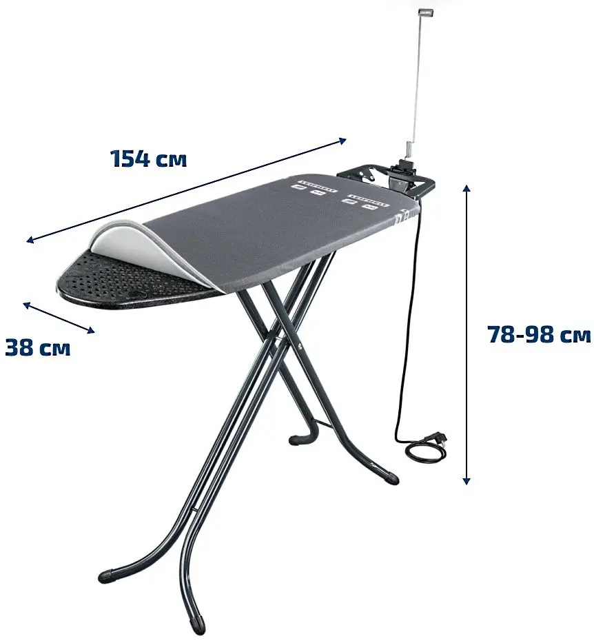 Гладильная доска Leifheit AirBoard M Black Plus 72484 (Anthracite)