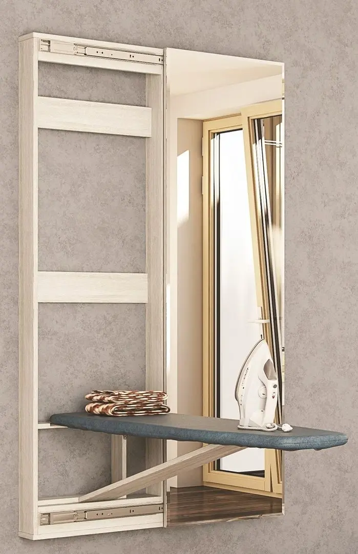 Masa de calcat cu oglinda Marcel Prod OGMSC-ROWE K001 (Natural)