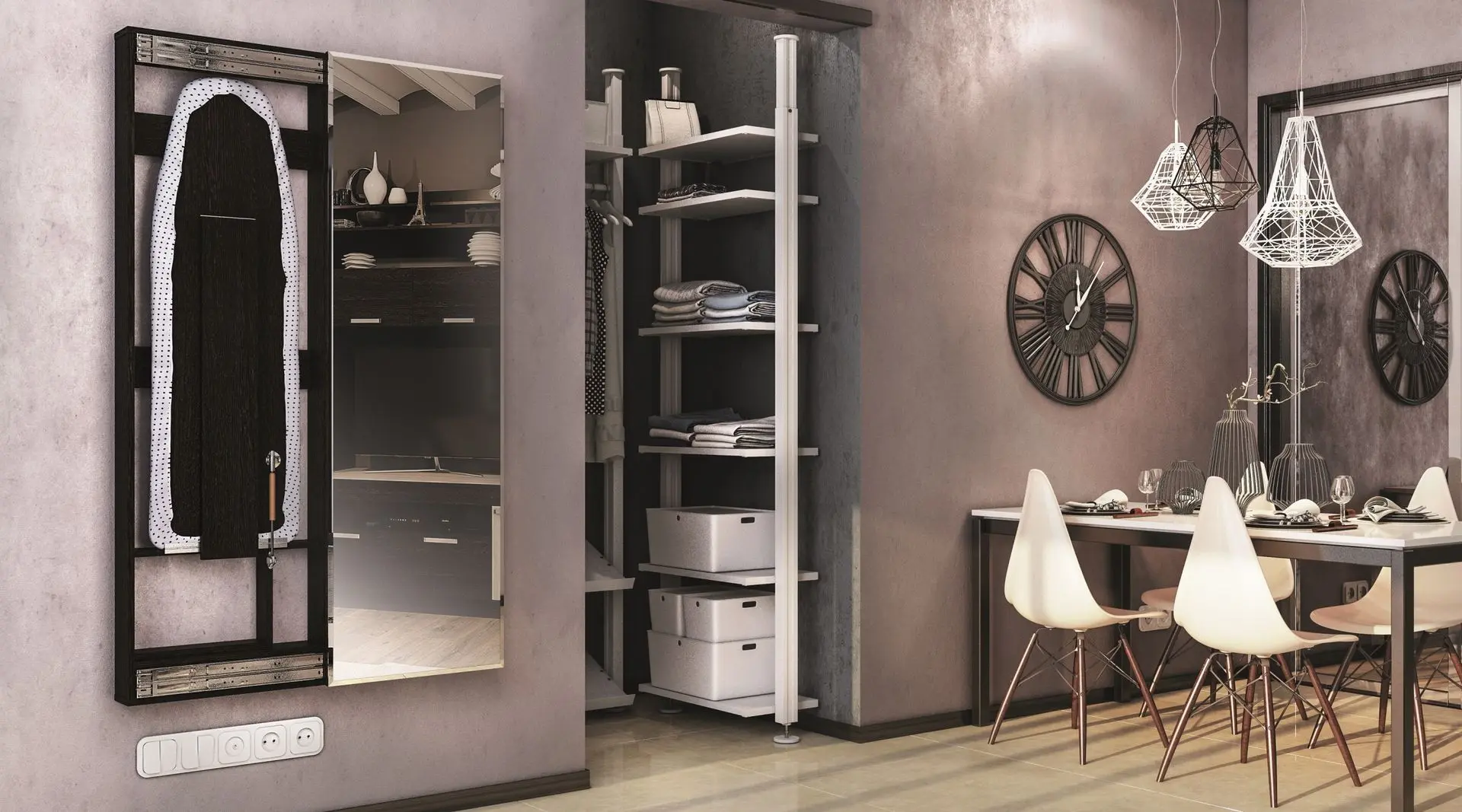 Встроенная гладильная доска Marcel Prod OGMSC-WE (Wenge)