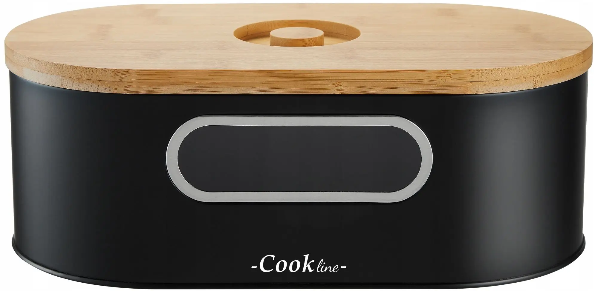Хлебница Cook Line Enebro NEL1772 (Black Matt/Bamboo)